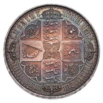 Lot 169 - Victoria, 'Gothic' Crown 1847, UNDECIMO, (Bull...