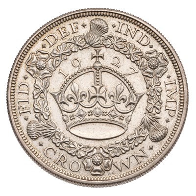 Lot 202 - George V, Proof 'Wreath' Crown 1927, (Bull...