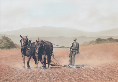 Lot 1001 - Ian Nathan (b.1954) "Working partners" Signed,...