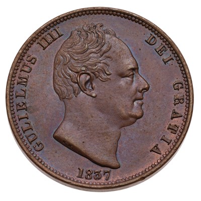 Lot 165 - William IV, Halfpenny 1837, (Peck 1465,...