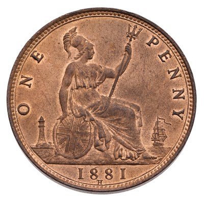 Lot 190 - Victoria, Penny 1881H, Heaton Mint, (Peck 1724,...