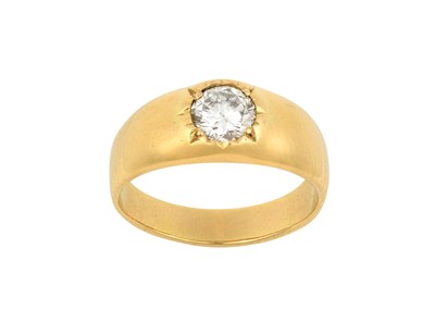 Lot 2121 - A Diamond Solitaire Ring the round brilliant...