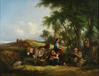 Lot 374 - William Shayer Snr. (1787-1897) "Afternoon...