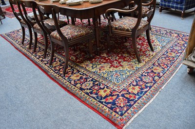 Lot 1100 - Nejafabad Carpet, the blood red field centred...