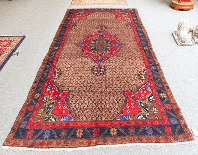 Lot 1103 - Hamadan Carpet, the camel lattice field...