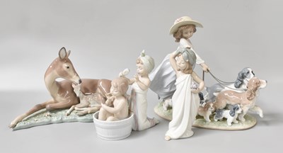 Lot 344 - Ten Lladro Porcelain Figures/Models, including...