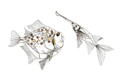 Lot 61 - Thomas (Tom) Hill (Contemporary): Two Fish...