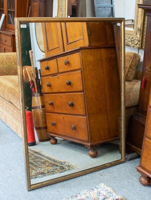 Lot 1413 - Rectangular Outfitters Mirror in Later Gilt...