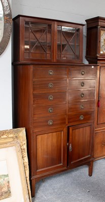 Lot 1270 - A Tall Early 20th Century Mahogany Cabinet,...