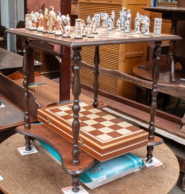 Lot 1313 - A Modern Figural Chess Set and Board, together...