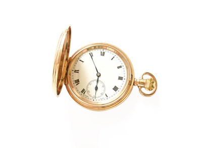 Lot 258 - A 9 Carat Gold Full Hunter Pocket Watch