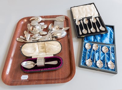 Lot 139 - A Collection of Assorted Silver, comprising...