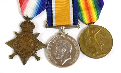 Lot 5 - A First World War "Mons Star" Trio, awarded to...