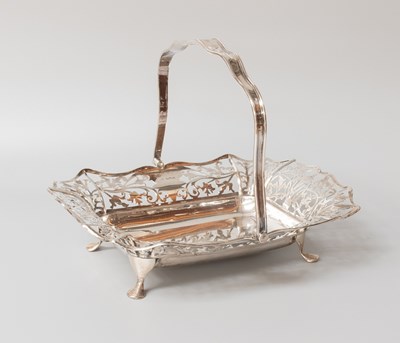 Lot 10 - An Edward VII Silver Basket, by John and...