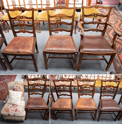 Lot 1342 - A Set of Seven George III Style Mahogany...