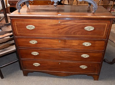 Lot 1243 - A George III Inlaid and Crossbanded Mahogany...