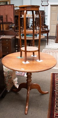 Lot 1305 - A 19th Century Oak Tripod Table, 86cm diameter...