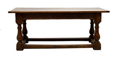 Lot 493 - A Joined Oak Refectory Table, early 18th...