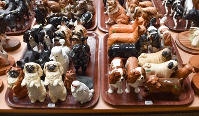 Lot 19 - Beswick Dogs, including Pugs, Corgis, Poodles,...