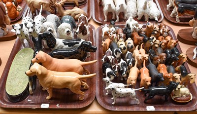 Lot 21 - Beswick Dogs, including Labradors, Dalmatians,...