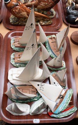 Lot 23 - Beswick Sail Boats (one tray)