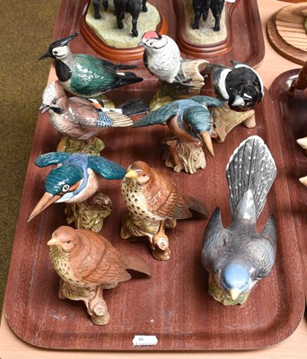 Lot 32 - Beswick Birds, including Kingfishers, Jay,...
