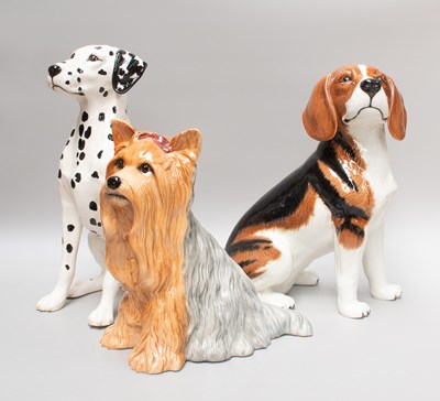 Lot 33 - Beswick Fireside Dogs, including a Dalmatian (3)