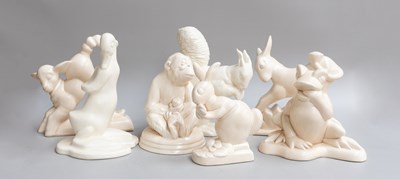 Lot 34 - Beswick Animals on Pottery Bases, including...