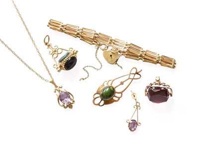 Lot 262 - A Small Quantity of Jewellery, including a 9...