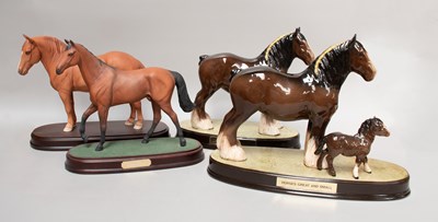Lot 45 - Beswick Horses Great and Small, on ceramic...