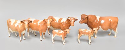 Lot 5 - Beswick Guernsey Cattle Comprising: Bull Ch. ''...