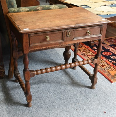 Lot 1400 - An 18th Century Oak Side Table