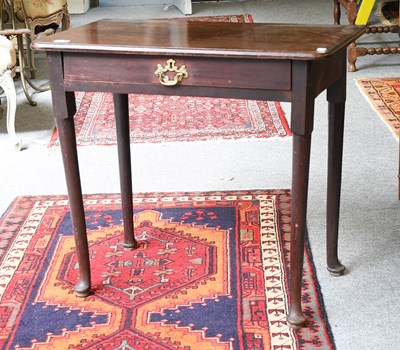 Lot 1402 - George III Mahogany Side Table, 78cm by 44cm...