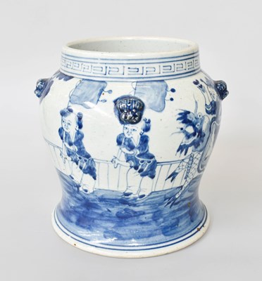 Lot 274 - A Chinese Porcelain Vase, in Ming style, with...