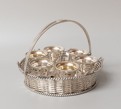 Lot 17 - A Victorian Silver Plate Egg-Cruet, by...