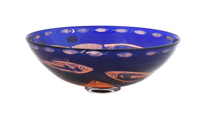Lot 48 - Ruth Dresman (b.1961): Fish Bowl, hand blown...