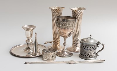 Lot 168 - A Collection of Assorted Silver and Plate, the...