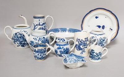 Lot 95 - A Collection of 18th Century English Blue and...