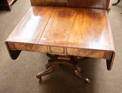 Lot 1310 - A George IV Crossbanded Mahogany Sofa Table,...