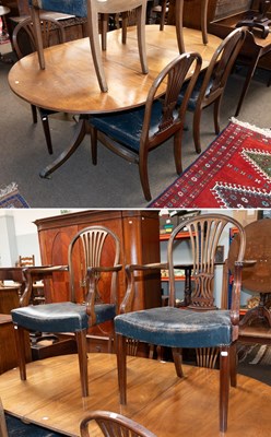 Lot 1233 - A 19th Century Mahogany Twin Pillar Dining...