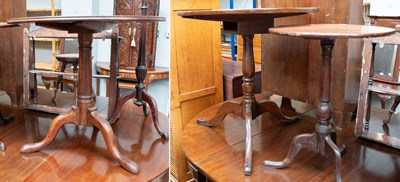 Lot 1326 - A George III Dish Top Mahogany Tripod Table,...