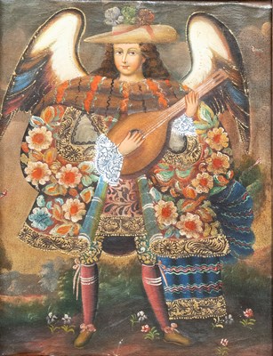 Lot 1141 - Cusco School Style (20th Century) winged...