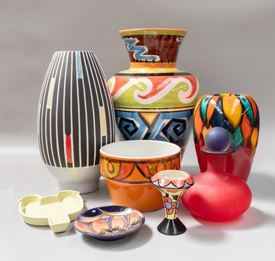 Lot 164 - A Collection of Poole Pottery, including vases...
