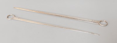 Lot 104 - Two George III Silver Meat-Skewers, One by...