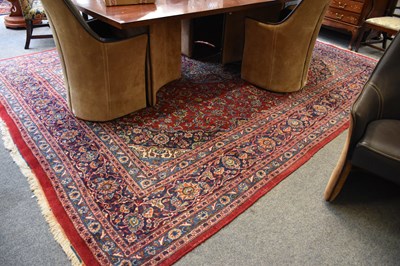 Lot 1255 - Mashad Carpet, the blood red field of...