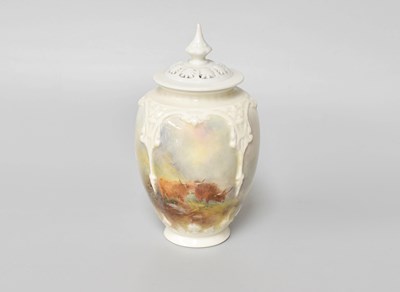 Lot 55 - A Royal Worcester Potpourri Jar and Cover,...