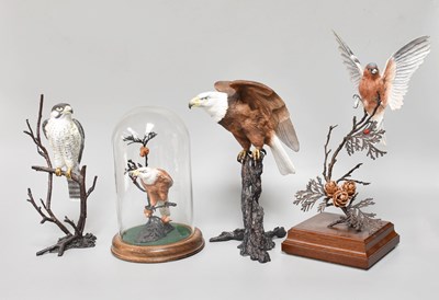 Lot 94 - A Royal Worcester Porcelain "Birds of Prey"...