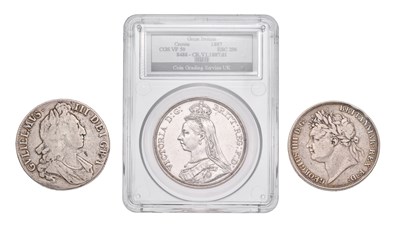 Lot 103 - William III, Crown 1695, OCTAVO, first bust,...