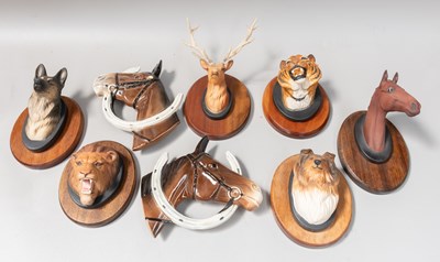 Lot 51 - Six Beswick Wall Plaques, on wooden mounts,...