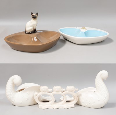 Lot 96 - Two Beswick Pottery Posy Bowls, by Kathi...
